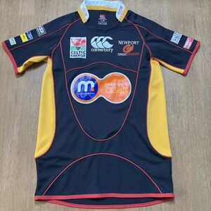 Newport Gwent Dragons Rugby Union Shirt Jersey Youth Large 14 Years Embroidered